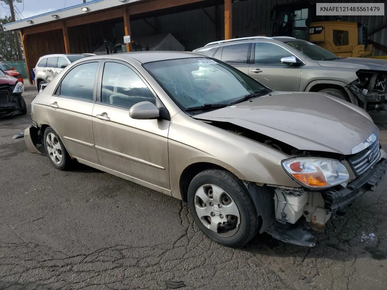2008 Kia Spectra Ex VIN: KNAFE121485561479 Lot: 46540335