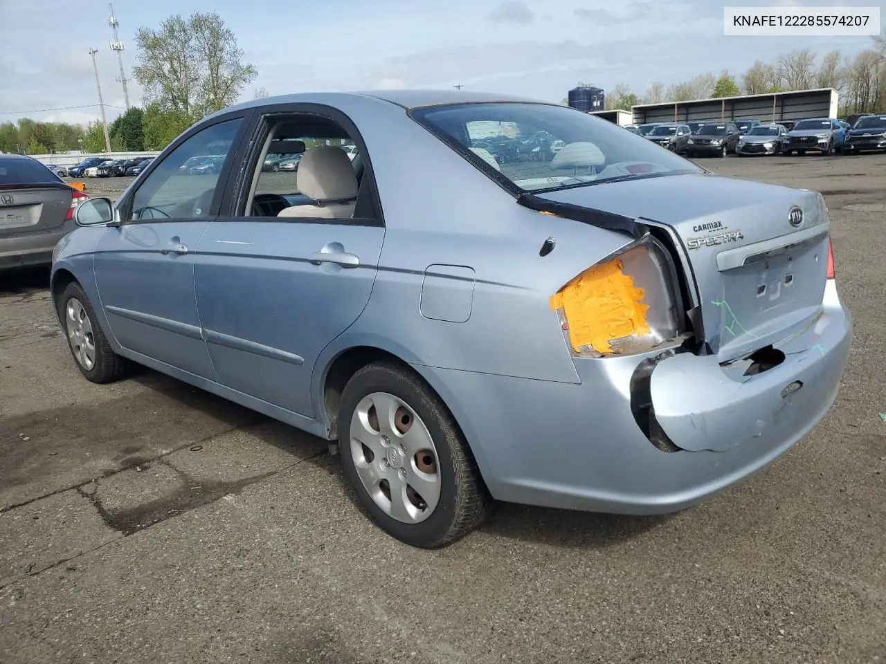 2008 Kia Spectra Ex VIN: KNAFE122285574207 Lot: 51961345