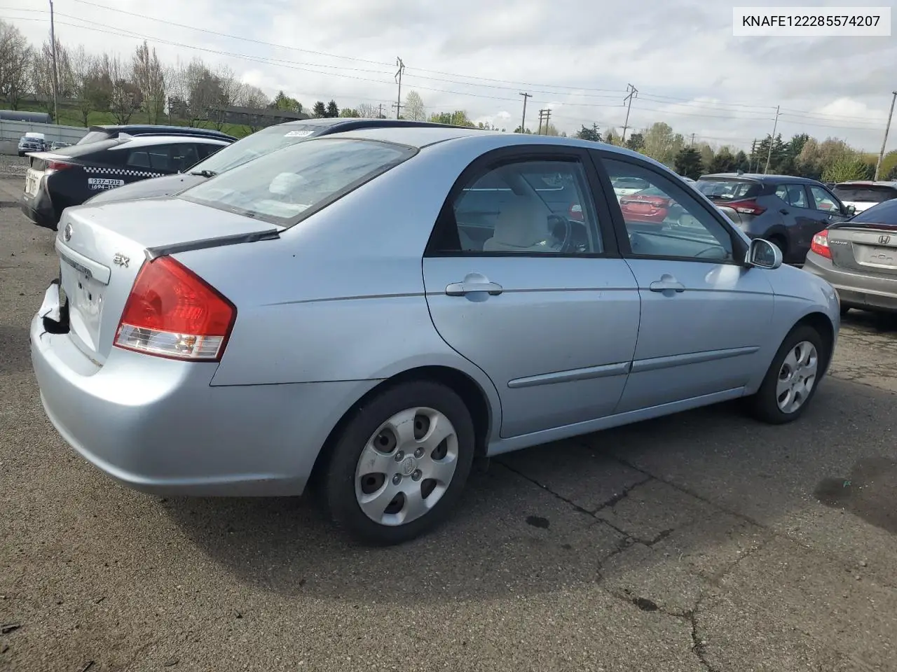2008 Kia Spectra Ex VIN: KNAFE122285574207 Lot: 51961345