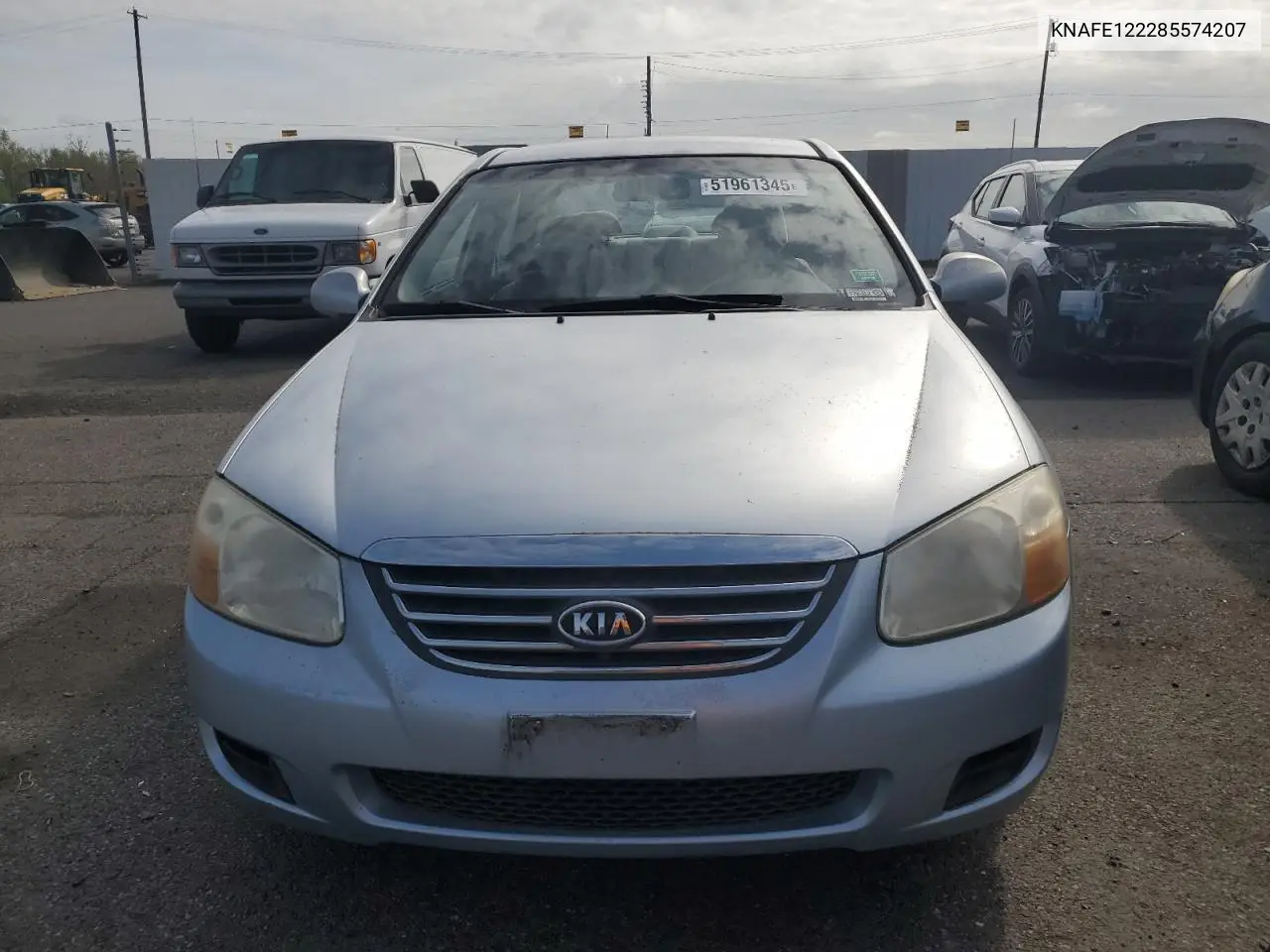 2008 Kia Spectra Ex VIN: KNAFE122285574207 Lot: 51961345