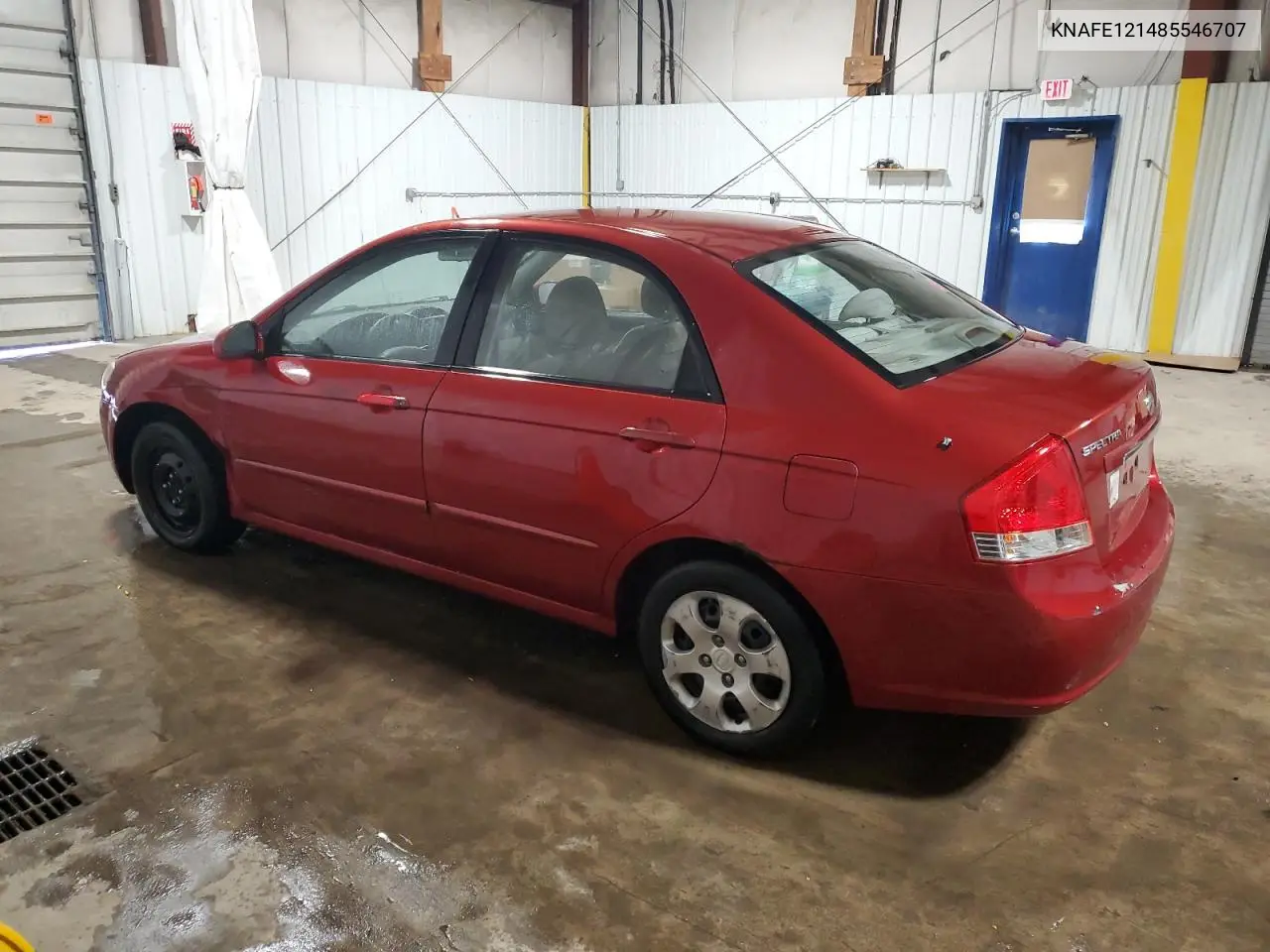 2008 Kia Spectra Ex VIN: KNAFE121485546707 Lot: 52162365