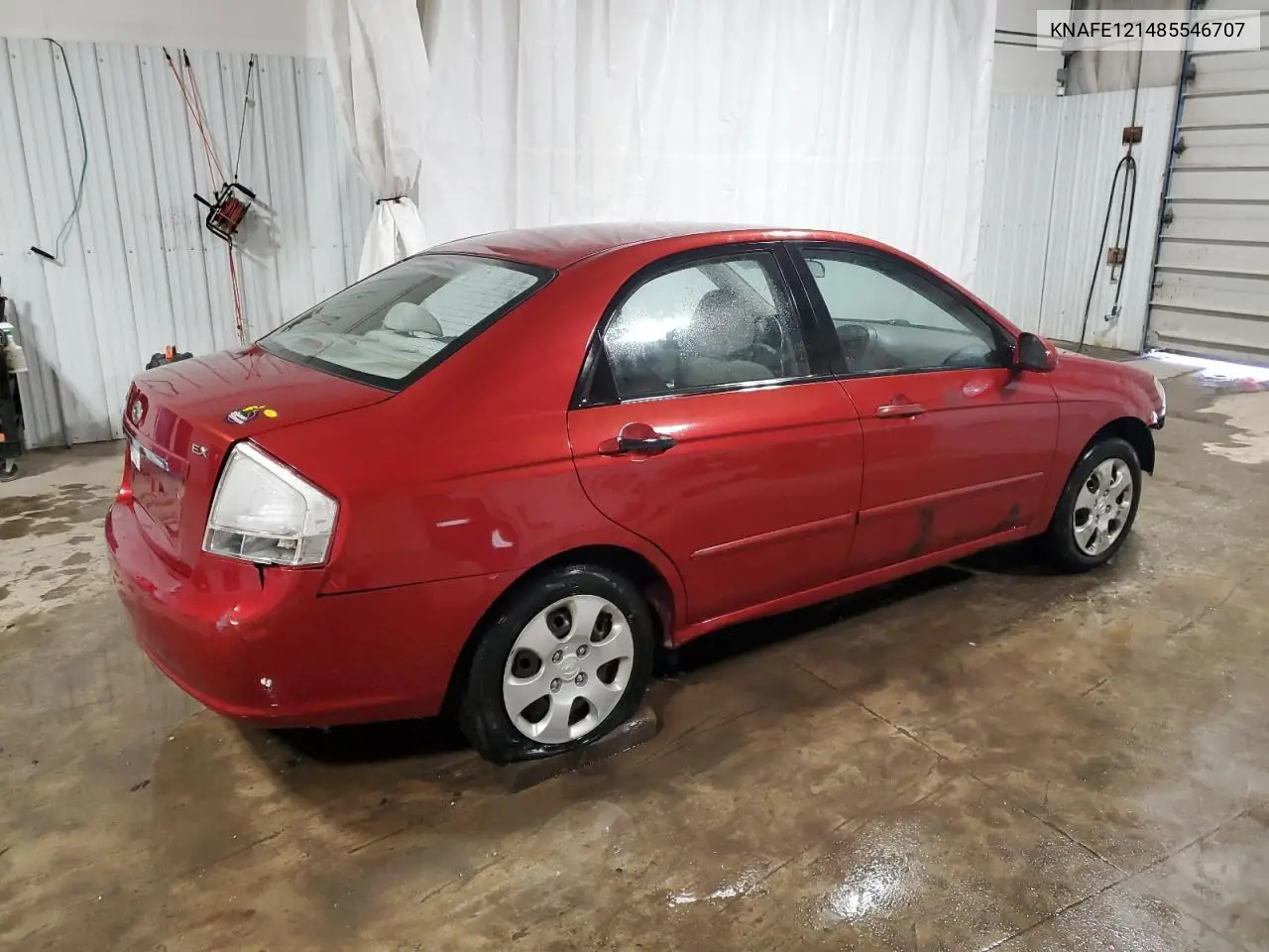 2008 Kia Spectra Ex VIN: KNAFE121485546707 Lot: 52162365