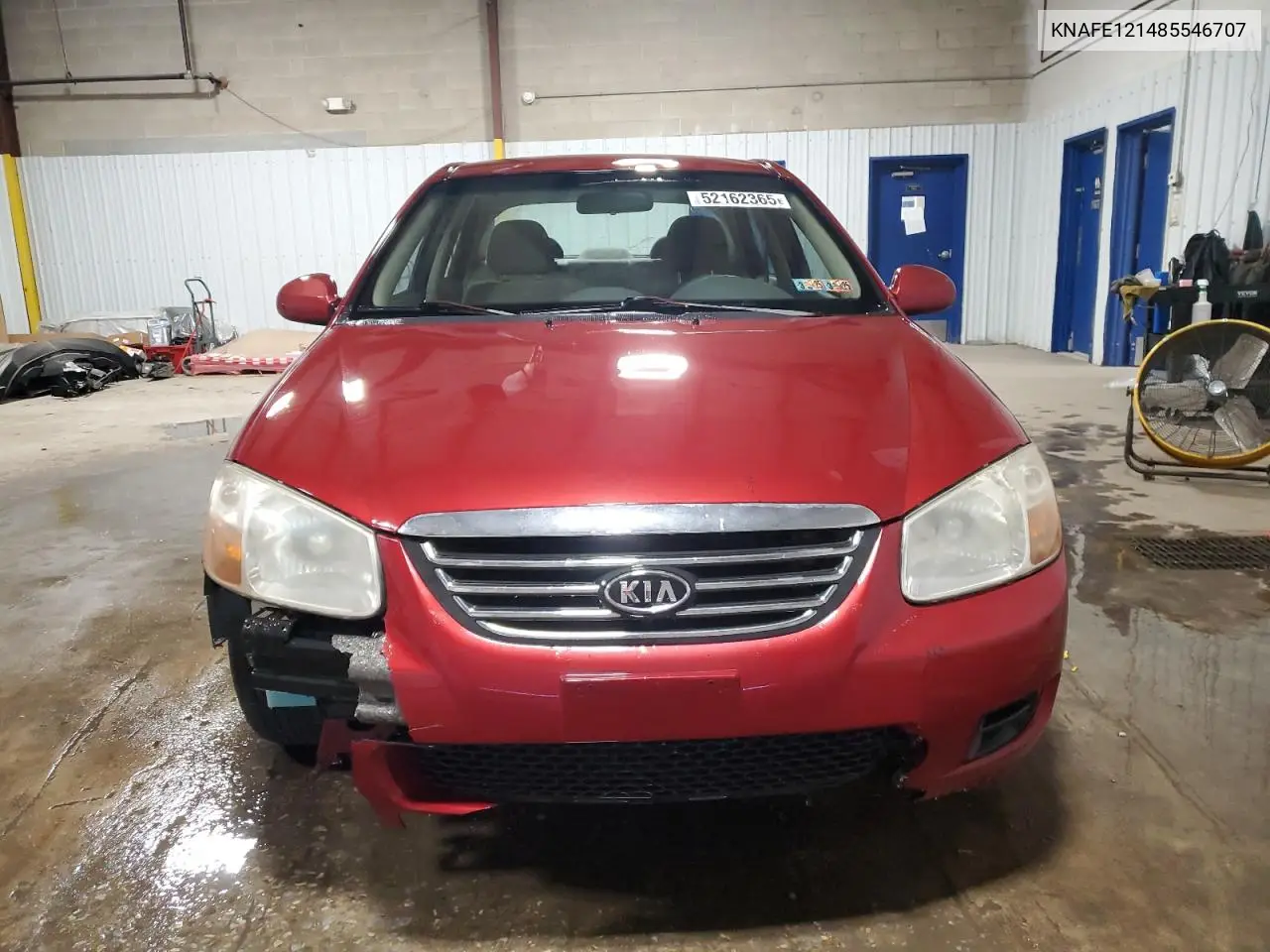 2008 Kia Spectra Ex VIN: KNAFE121485546707 Lot: 52162365