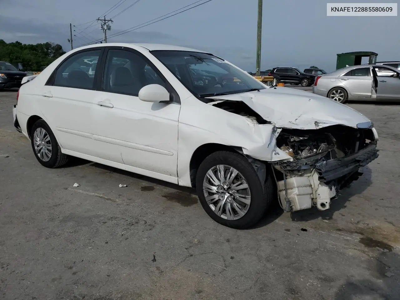 2008 Kia Spectra Ex VIN: KNAFE122885580609 Lot: 54198115