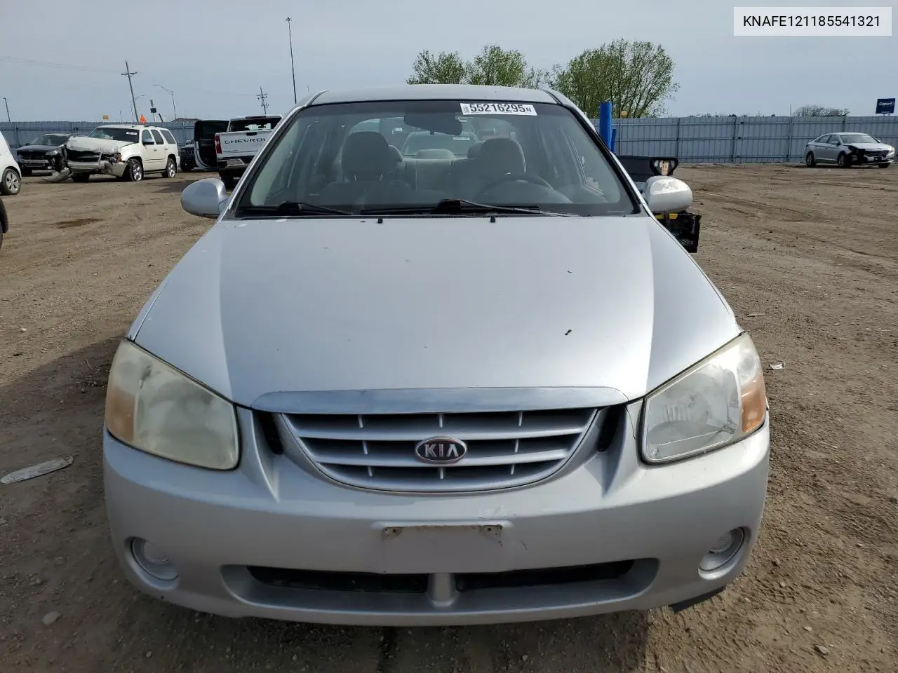 2008 Kia Spectra Ex VIN: KNAFE121185541321 Lot: 55216295