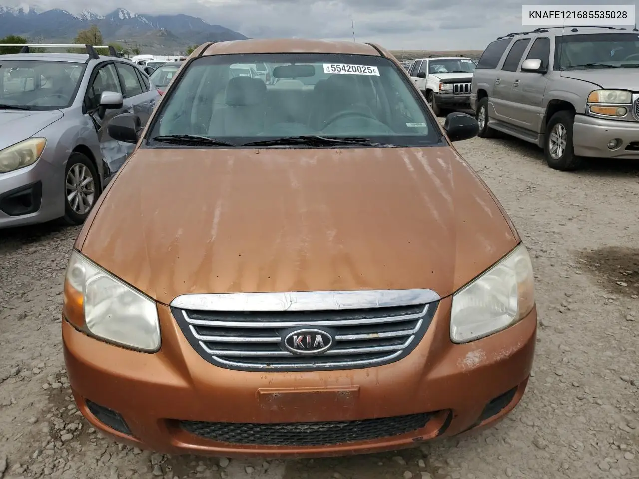 2008 Kia Spectra Ex VIN: KNAFE121685535028 Lot: 55420025