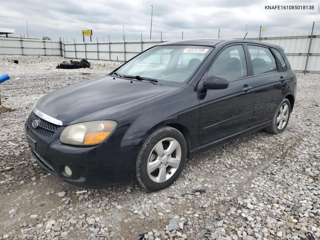 2008 Kia Spectra5 5 Sx VIN: KNAFE161085018138 Lot: 55525705