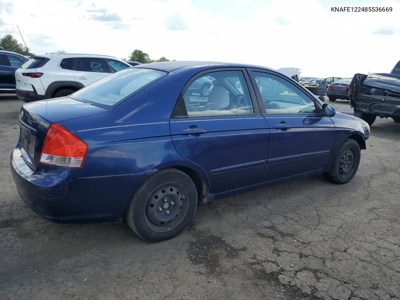 2008 Kia Spectra Ex VIN: KNAFE122485536669 Lot: 56061545