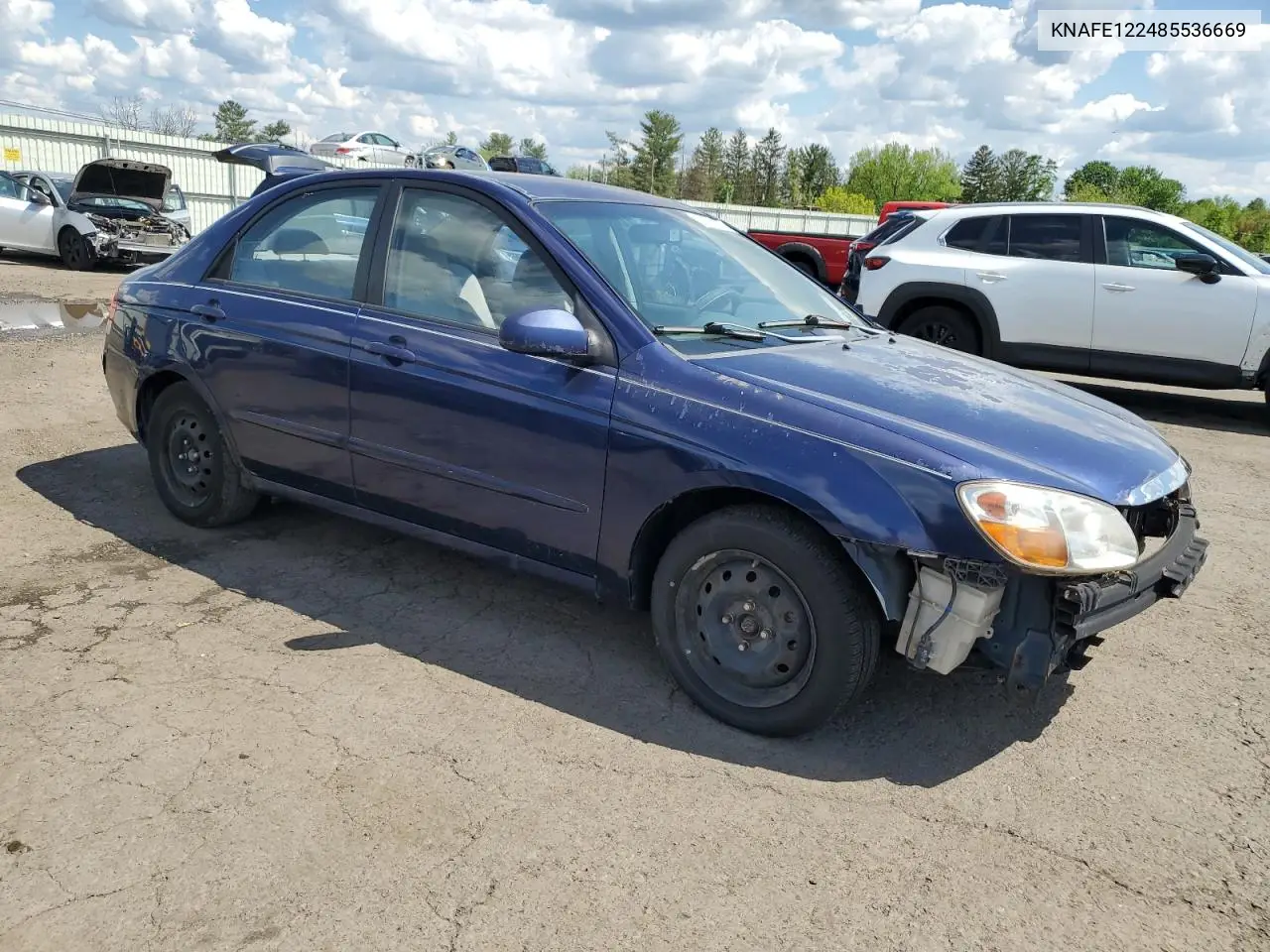 2008 Kia Spectra Ex VIN: KNAFE122485536669 Lot: 56061545
