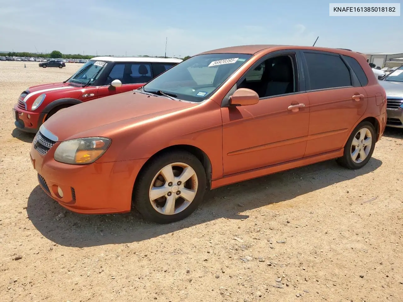 2008 Kia Spectra5 5 Sx VIN: KNAFE161385018182 Lot: 56920395