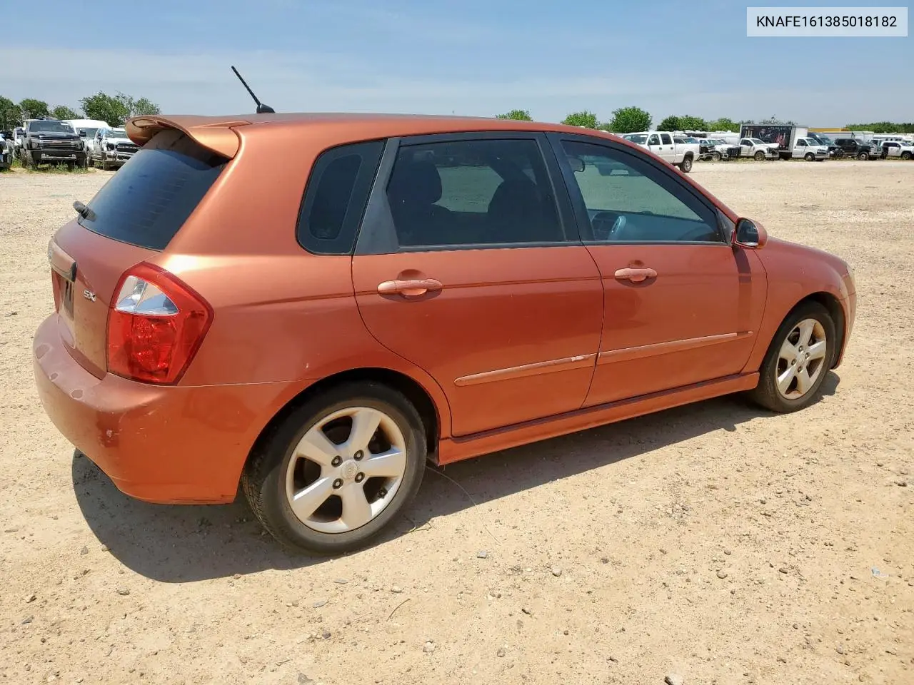 2008 Kia Spectra5 5 Sx VIN: KNAFE161385018182 Lot: 56920395