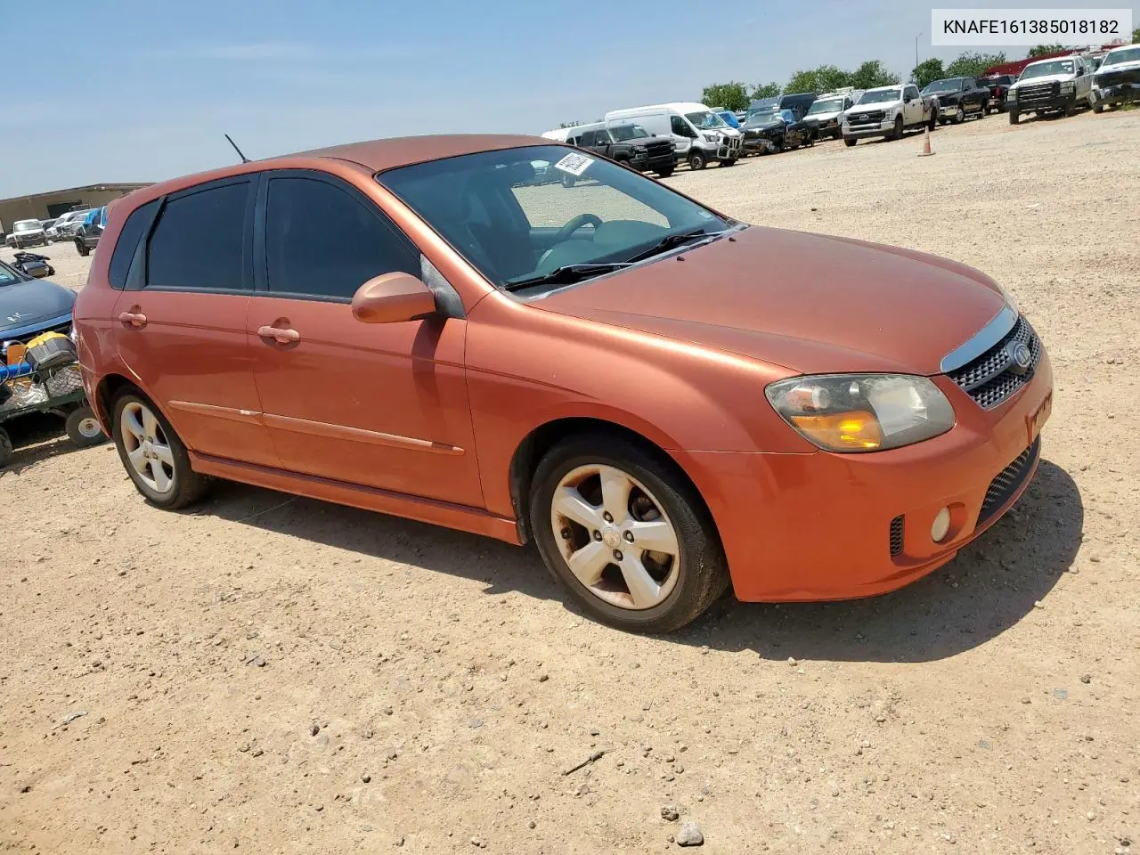 2008 Kia Spectra5 5 Sx VIN: KNAFE161385018182 Lot: 56920395