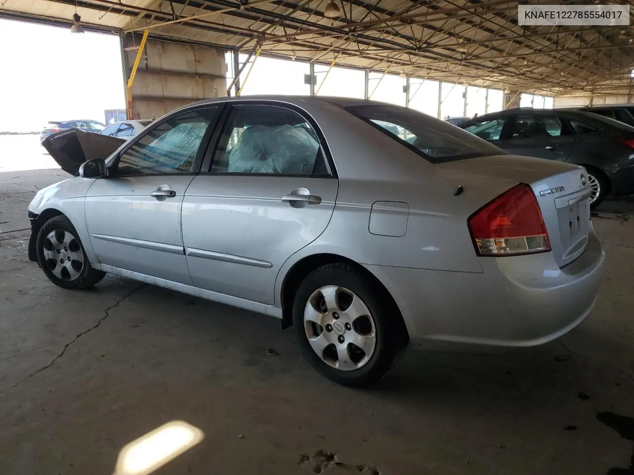 2008 Kia Spectra Ex VIN: KNAFE122785554017 Lot: 56923765