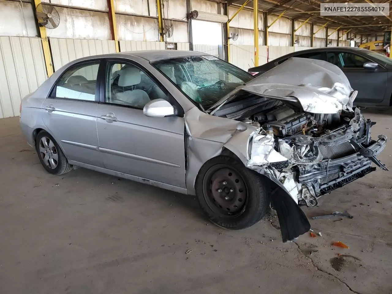 2008 Kia Spectra Ex VIN: KNAFE122785554017 Lot: 56923765