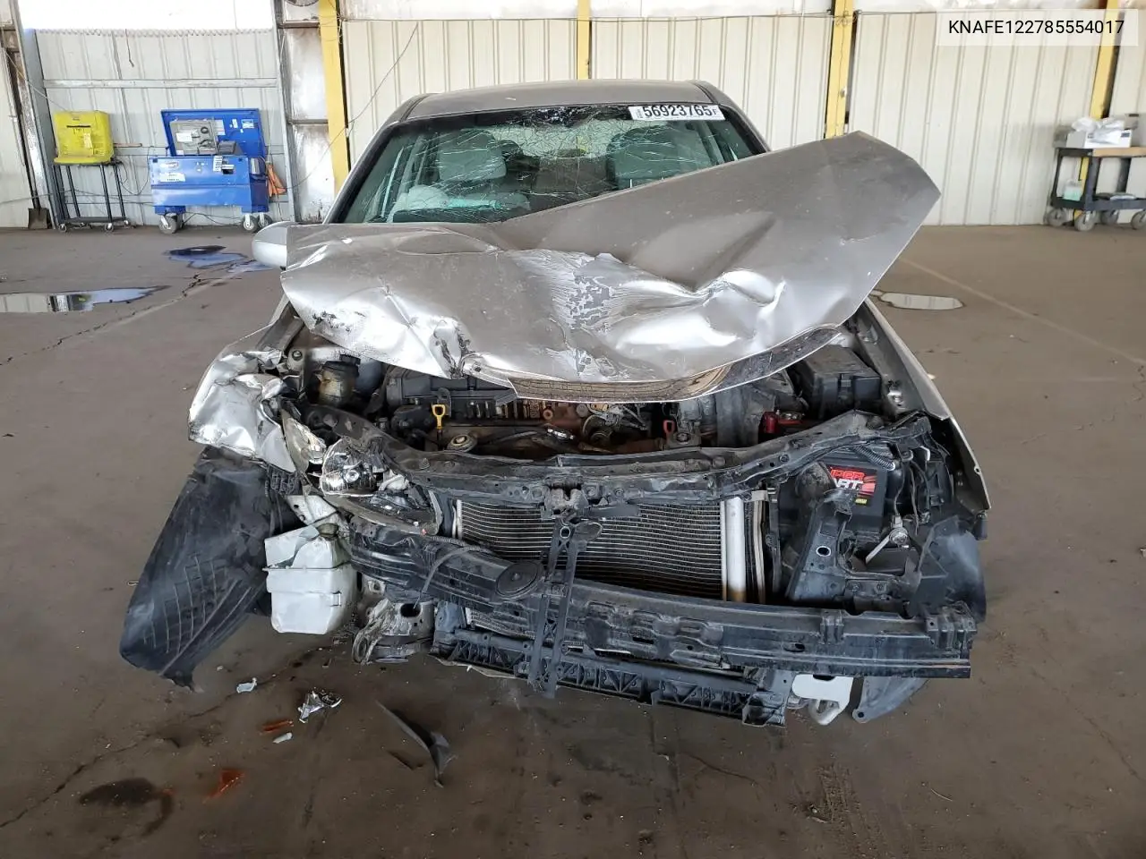 2008 Kia Spectra Ex VIN: KNAFE122785554017 Lot: 56923765