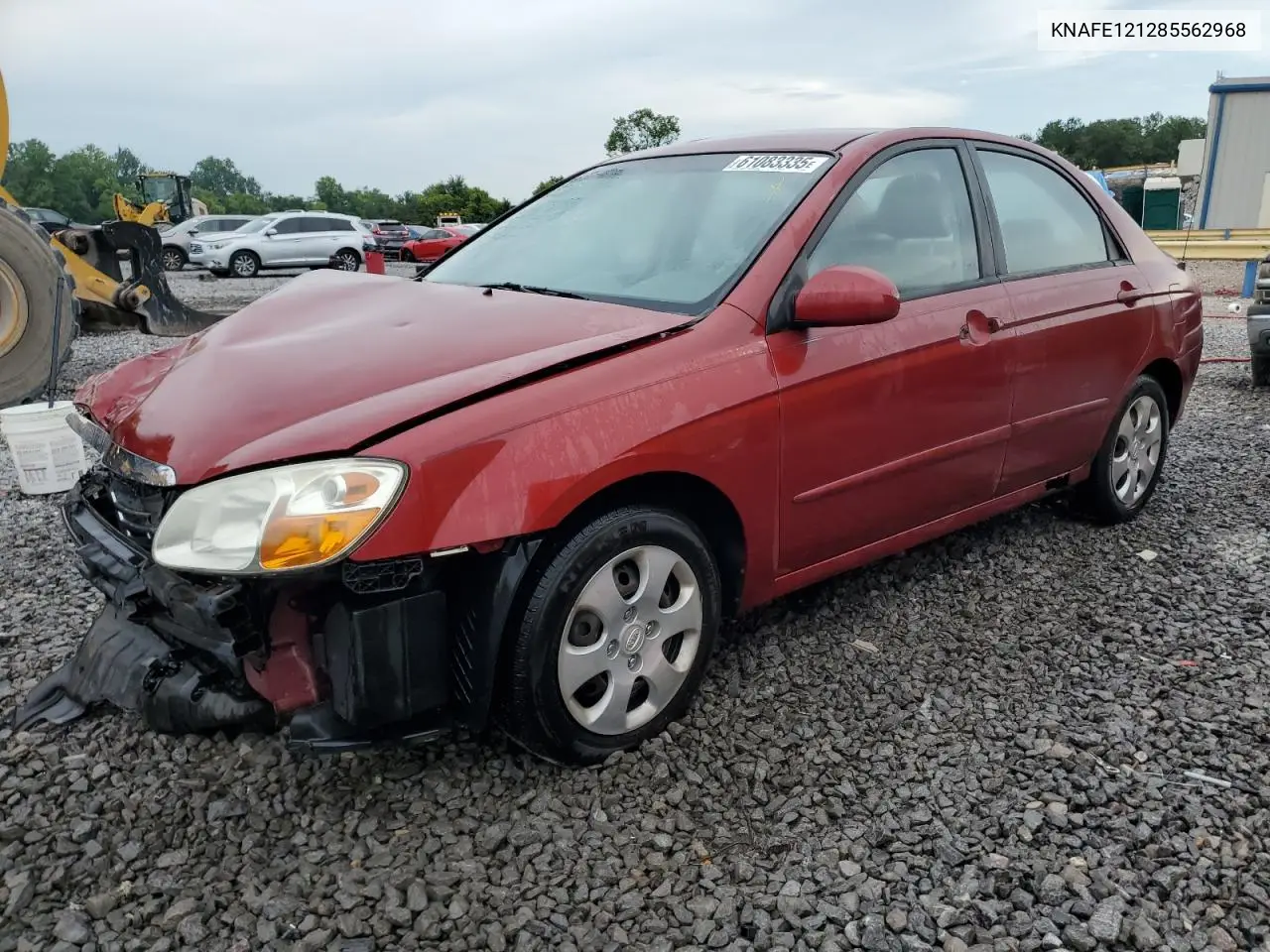 2008 Kia Spectra Ex VIN: KNAFE121285562968 Lot: 61083335