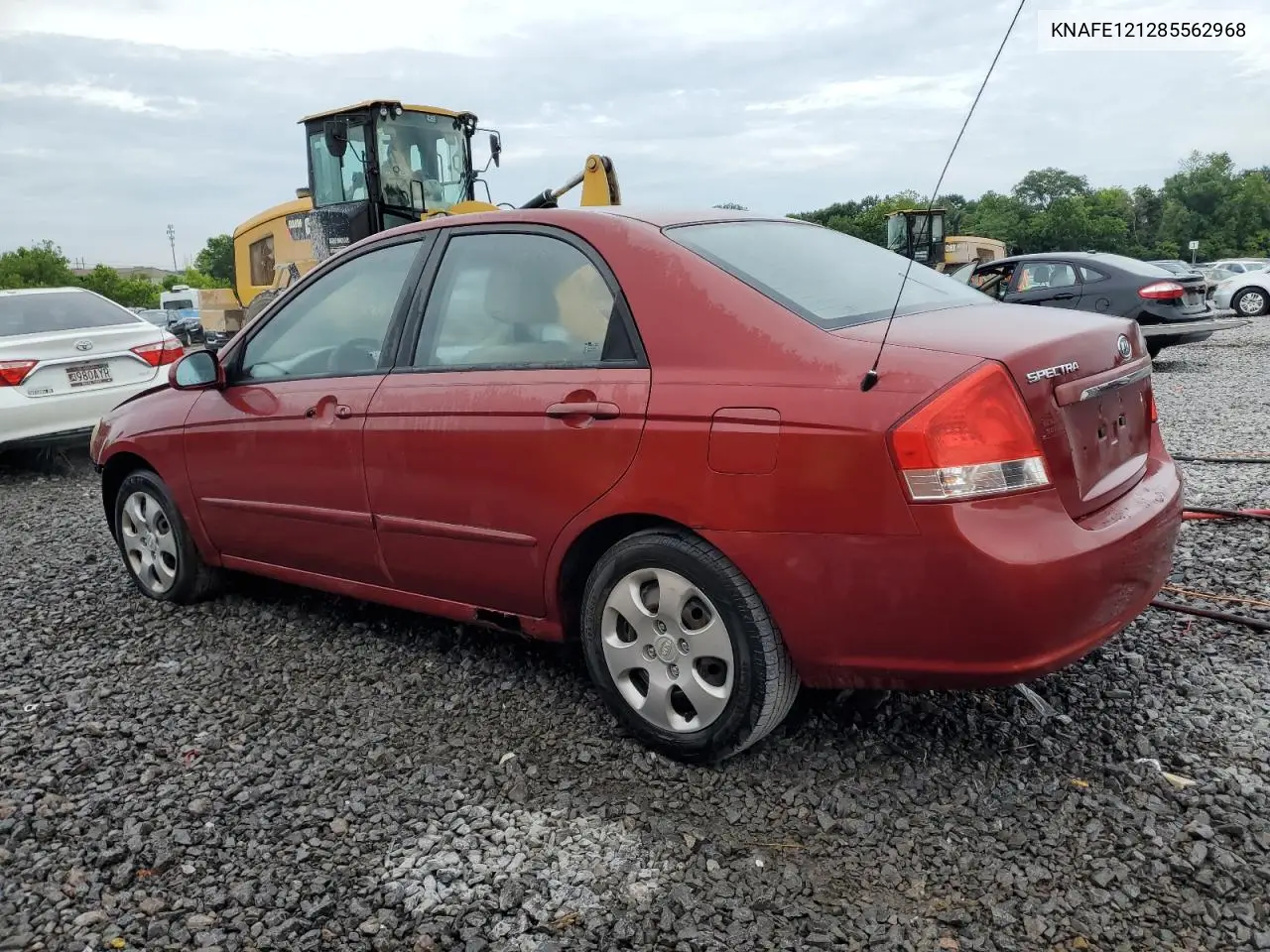 2008 Kia Spectra Ex VIN: KNAFE121285562968 Lot: 61083335