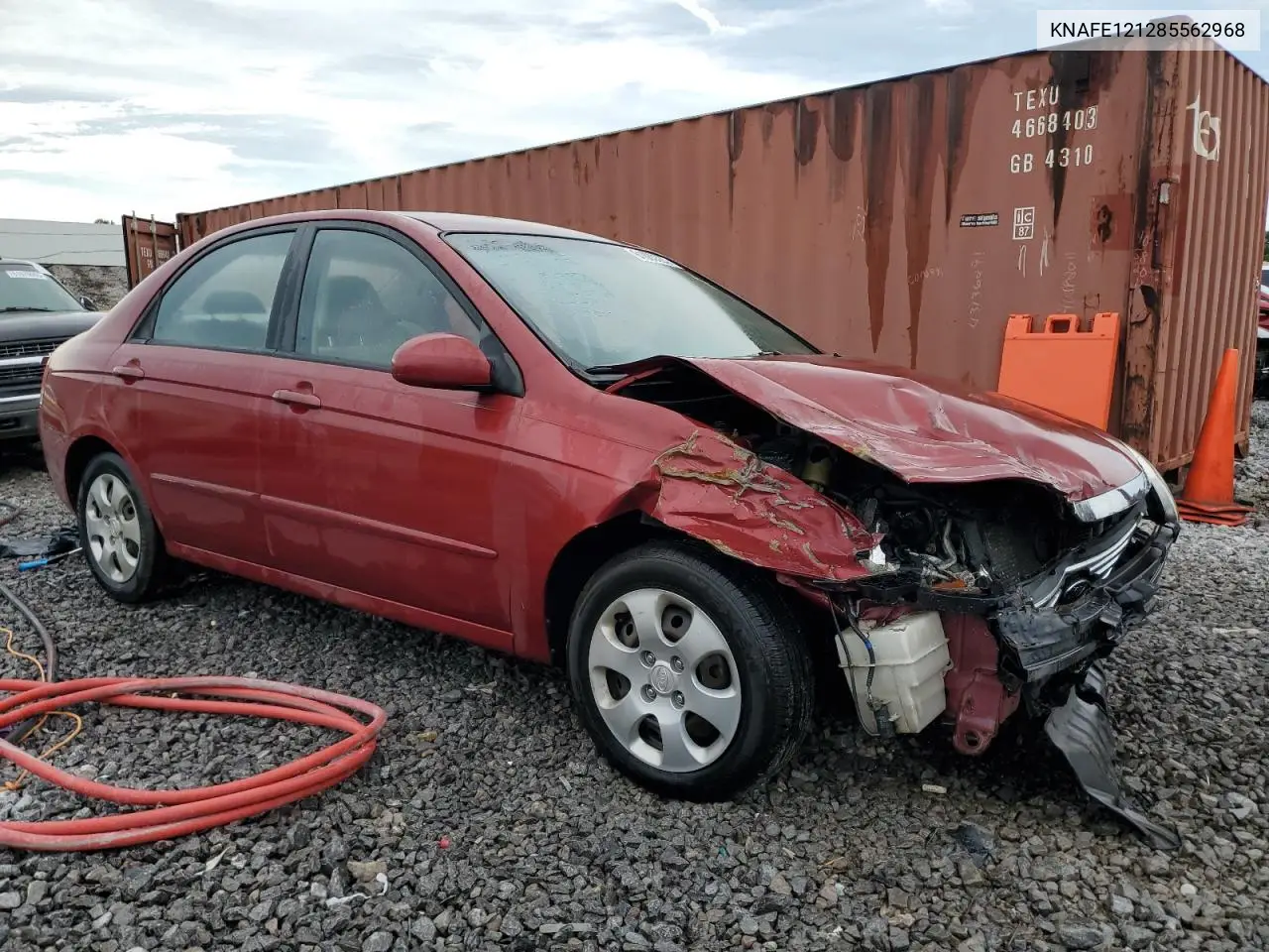 2008 Kia Spectra Ex VIN: KNAFE121285562968 Lot: 61083335
