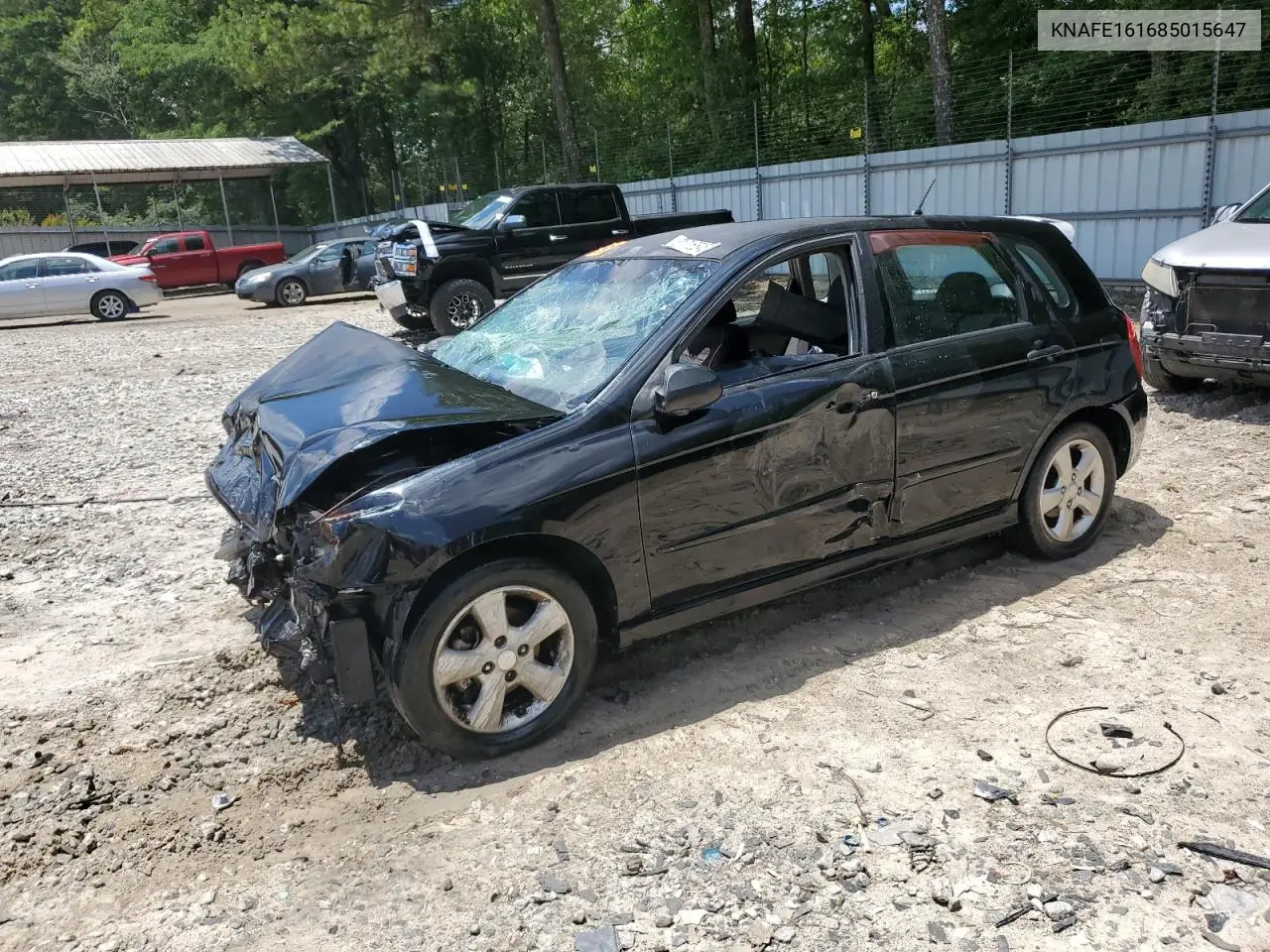 2008 Kia Spectra5 5 Sx VIN: KNAFE161685015647 Lot: 61716545