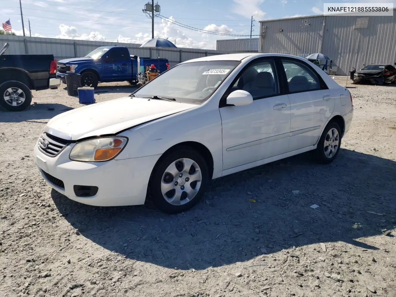 2008 Kia Spectra Ex VIN: KNAFE121885553806 Lot: 62473345