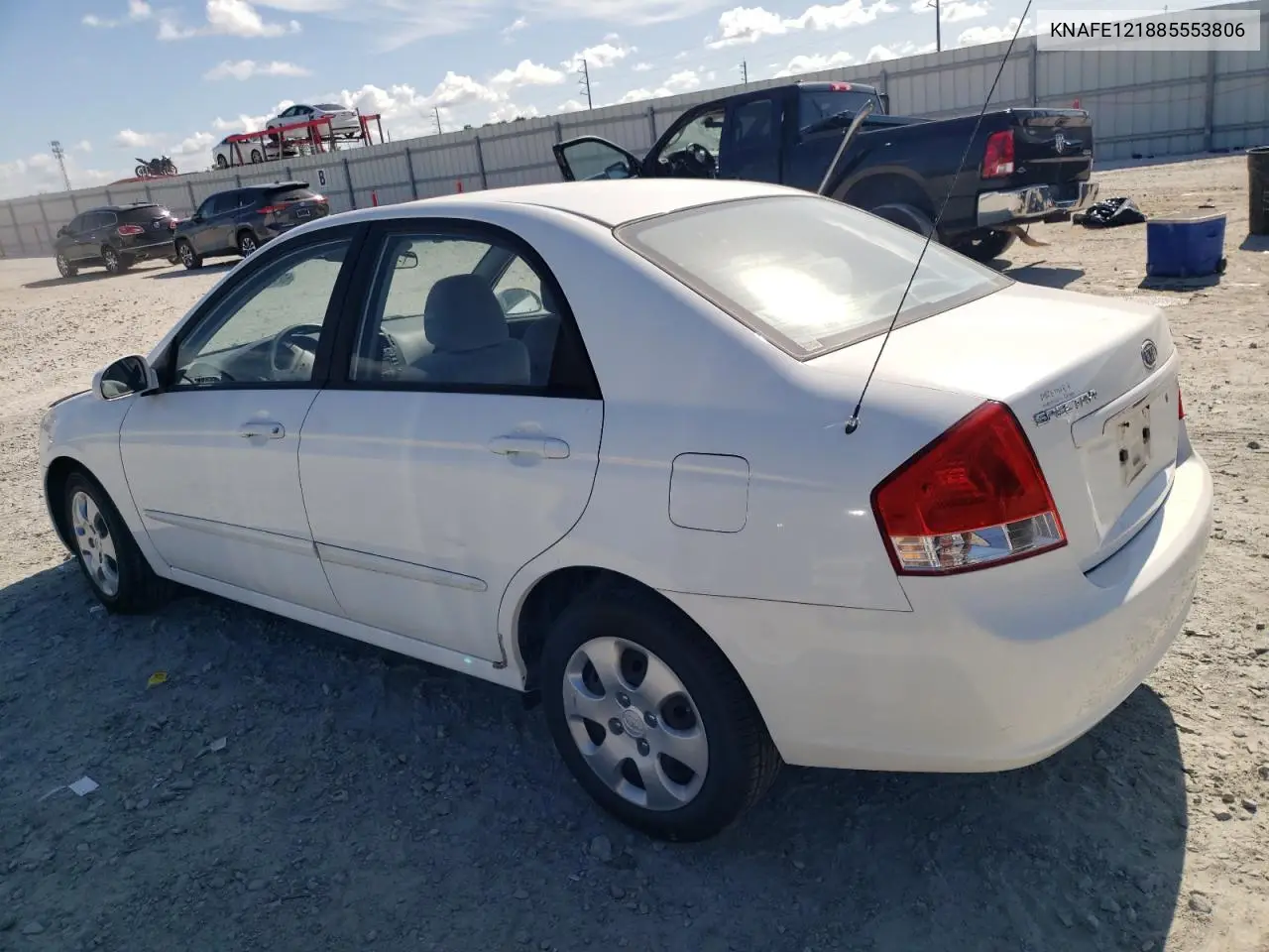 2008 Kia Spectra Ex VIN: KNAFE121885553806 Lot: 62473345