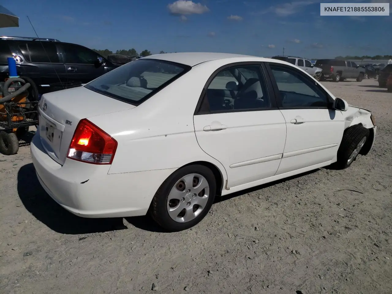 2008 Kia Spectra Ex VIN: KNAFE121885553806 Lot: 62473345