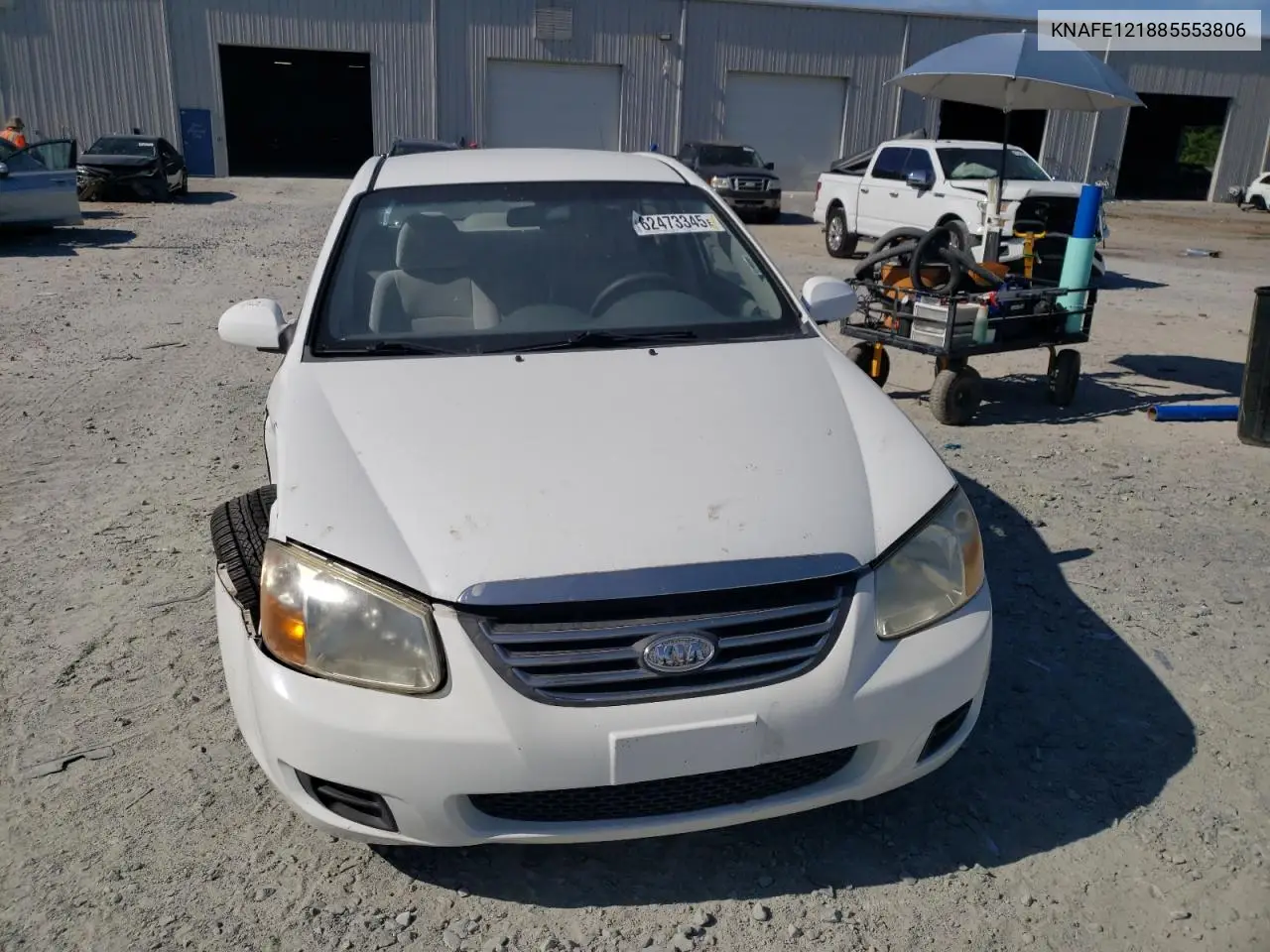 2008 Kia Spectra Ex VIN: KNAFE121885553806 Lot: 62473345