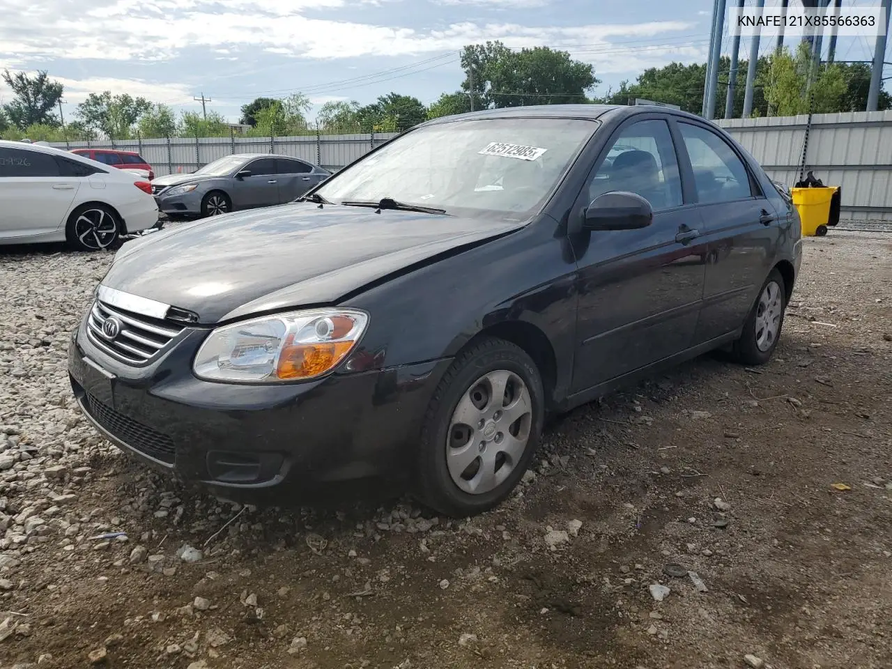 2008 Kia Spectra Ex VIN: KNAFE121X85566363 Lot: 62512985