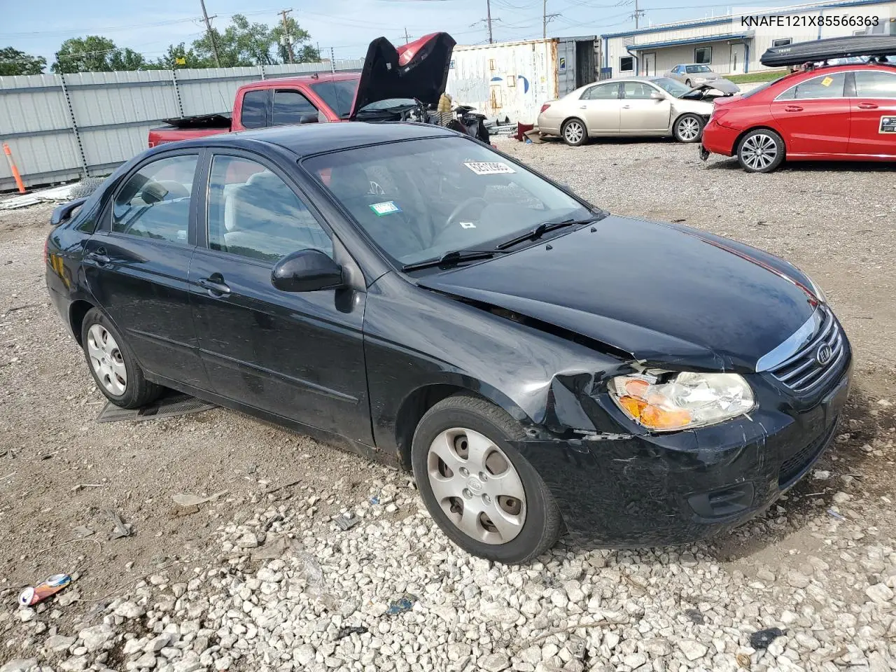 2008 Kia Spectra Ex VIN: KNAFE121X85566363 Lot: 62512985