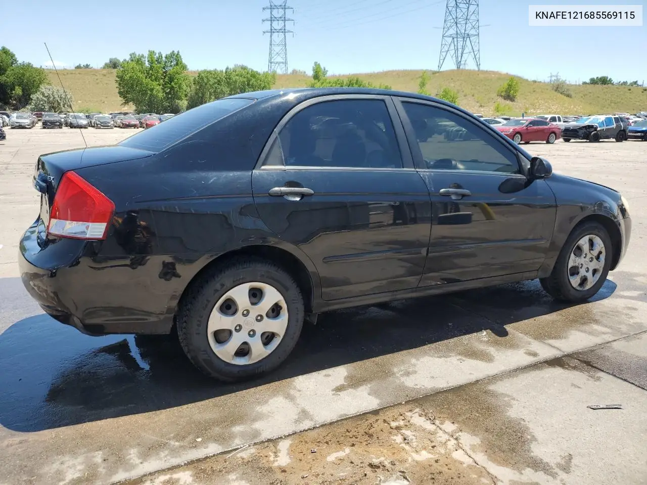 2008 Kia Spectra Ex VIN: KNAFE121685569115 Lot: 62959275
