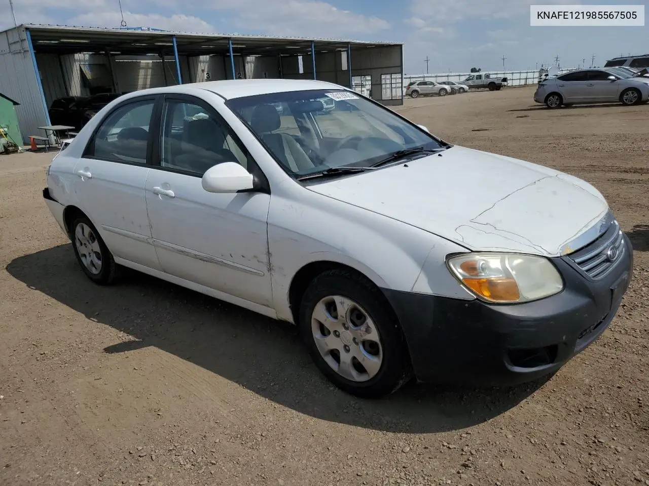 2008 Kia Spectra Ex VIN: KNAFE121985567505 Lot: 63128825