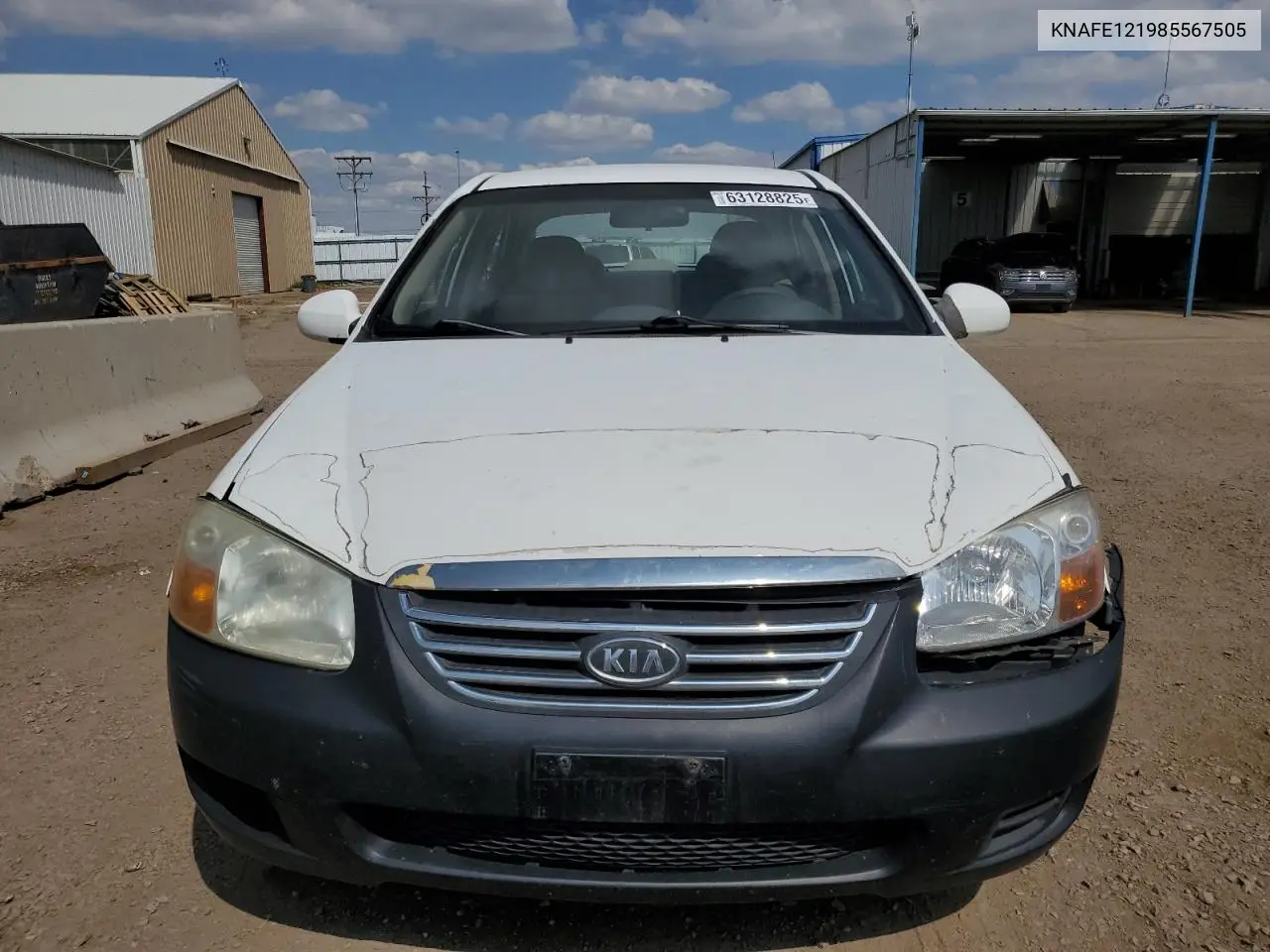 2008 Kia Spectra Ex VIN: KNAFE121985567505 Lot: 63128825