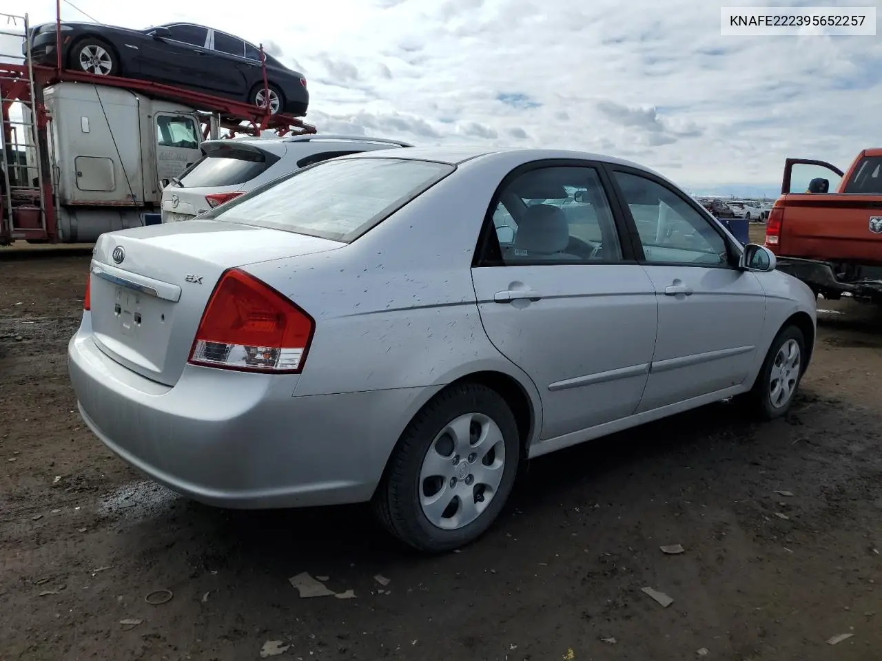 2009 Kia Spectra Ex VIN: KNAFE222395652257 Lot: 46458035