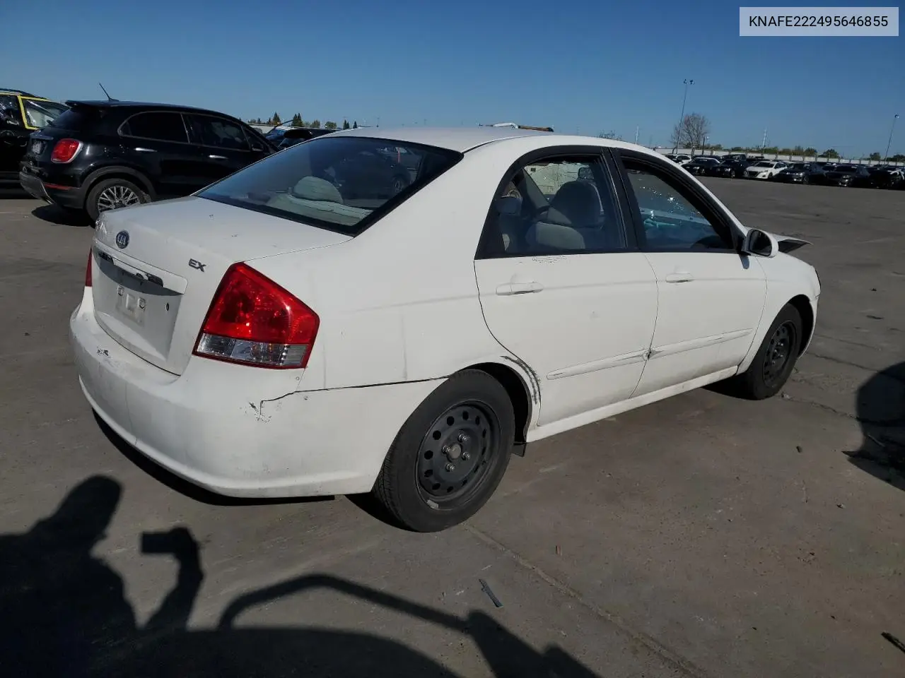 2009 Kia Spectra Ex VIN: KNAFE222495646855 Lot: 51779675