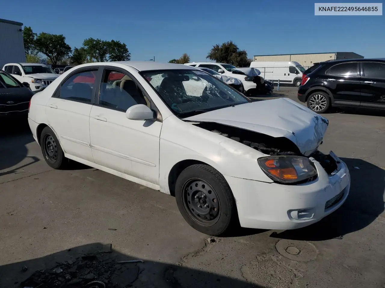 2009 Kia Spectra Ex VIN: KNAFE222495646855 Lot: 51779675