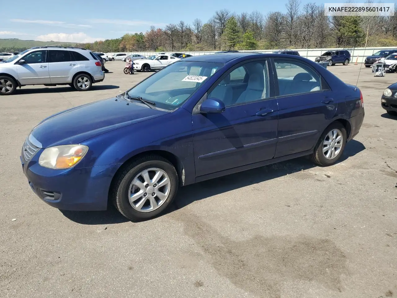 2009 Kia Spectra Ex VIN: KNAFE222895601417 Lot: 54823345