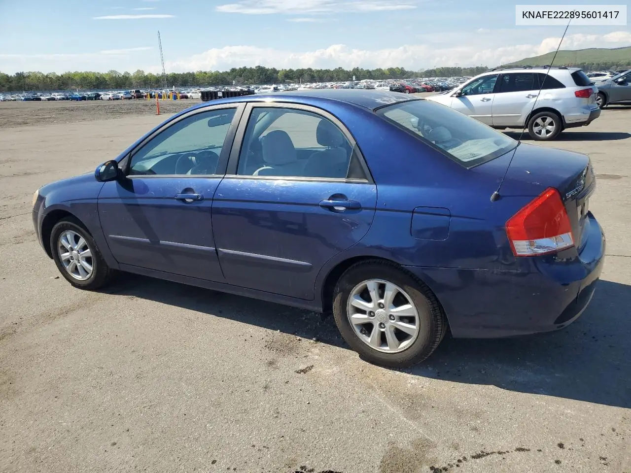 2009 Kia Spectra Ex VIN: KNAFE222895601417 Lot: 54823345