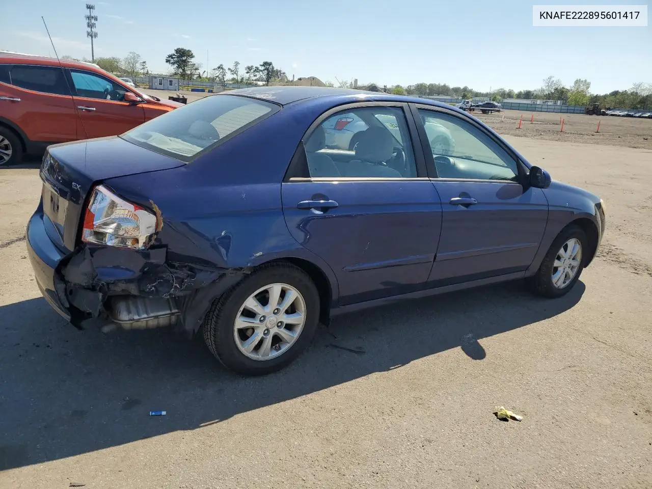 2009 Kia Spectra Ex VIN: KNAFE222895601417 Lot: 54823345