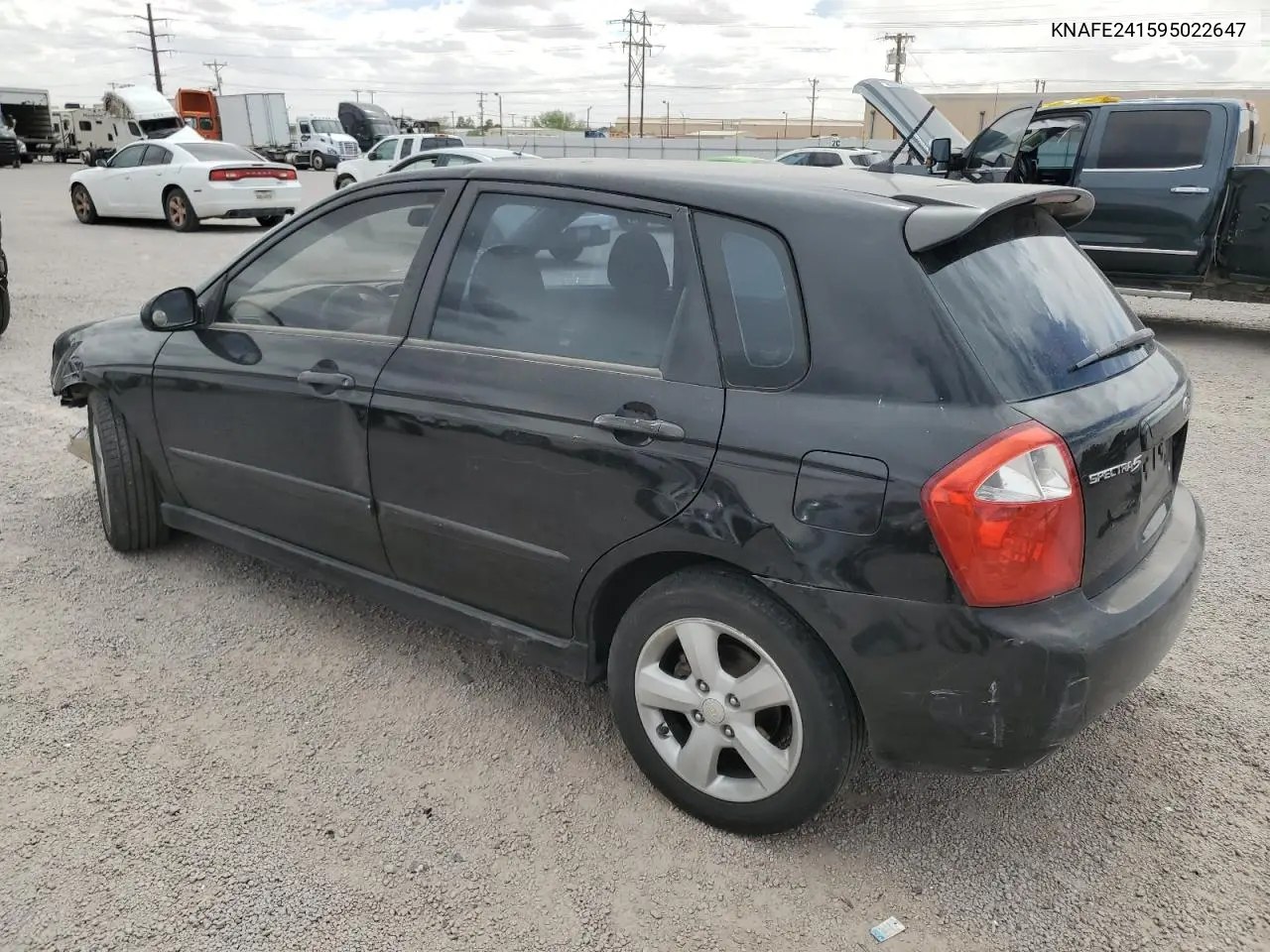 2009 Kia Spectra Sx VIN: KNAFE241595022647 Lot: 55653485