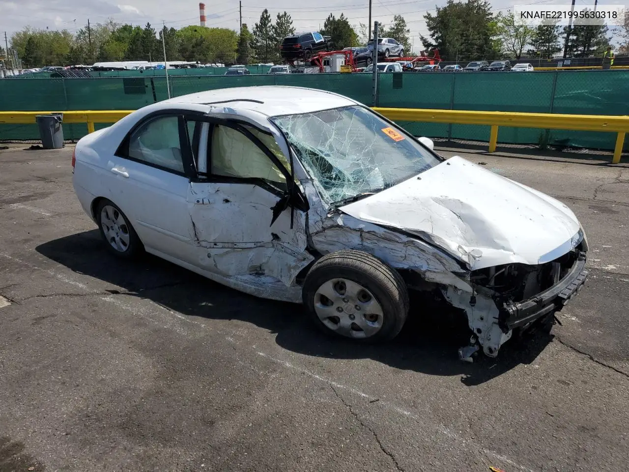 2009 Kia Spectra Ex VIN: KNAFE221995630318 Lot: 55817285