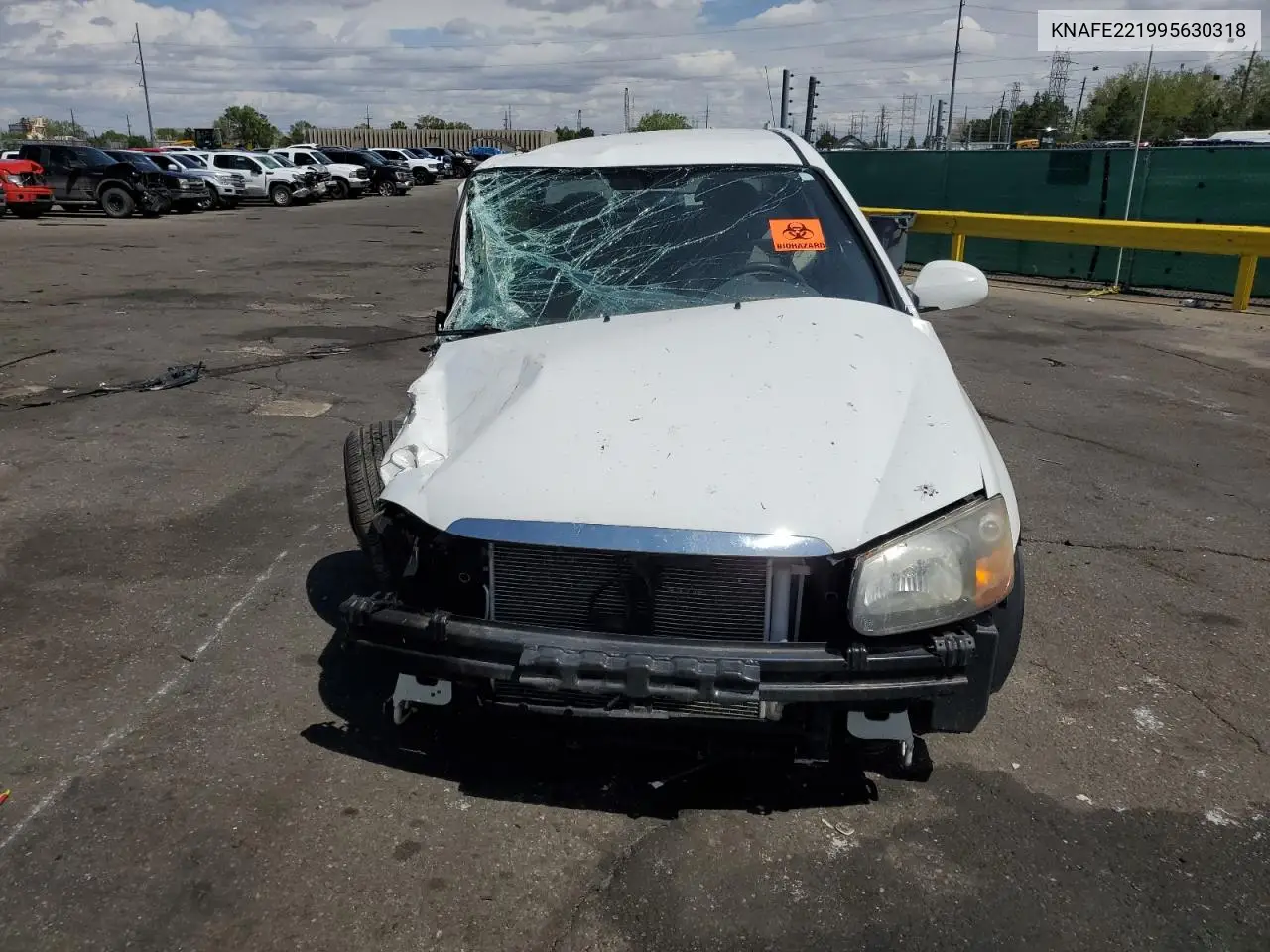 2009 Kia Spectra Ex VIN: KNAFE221995630318 Lot: 55817285