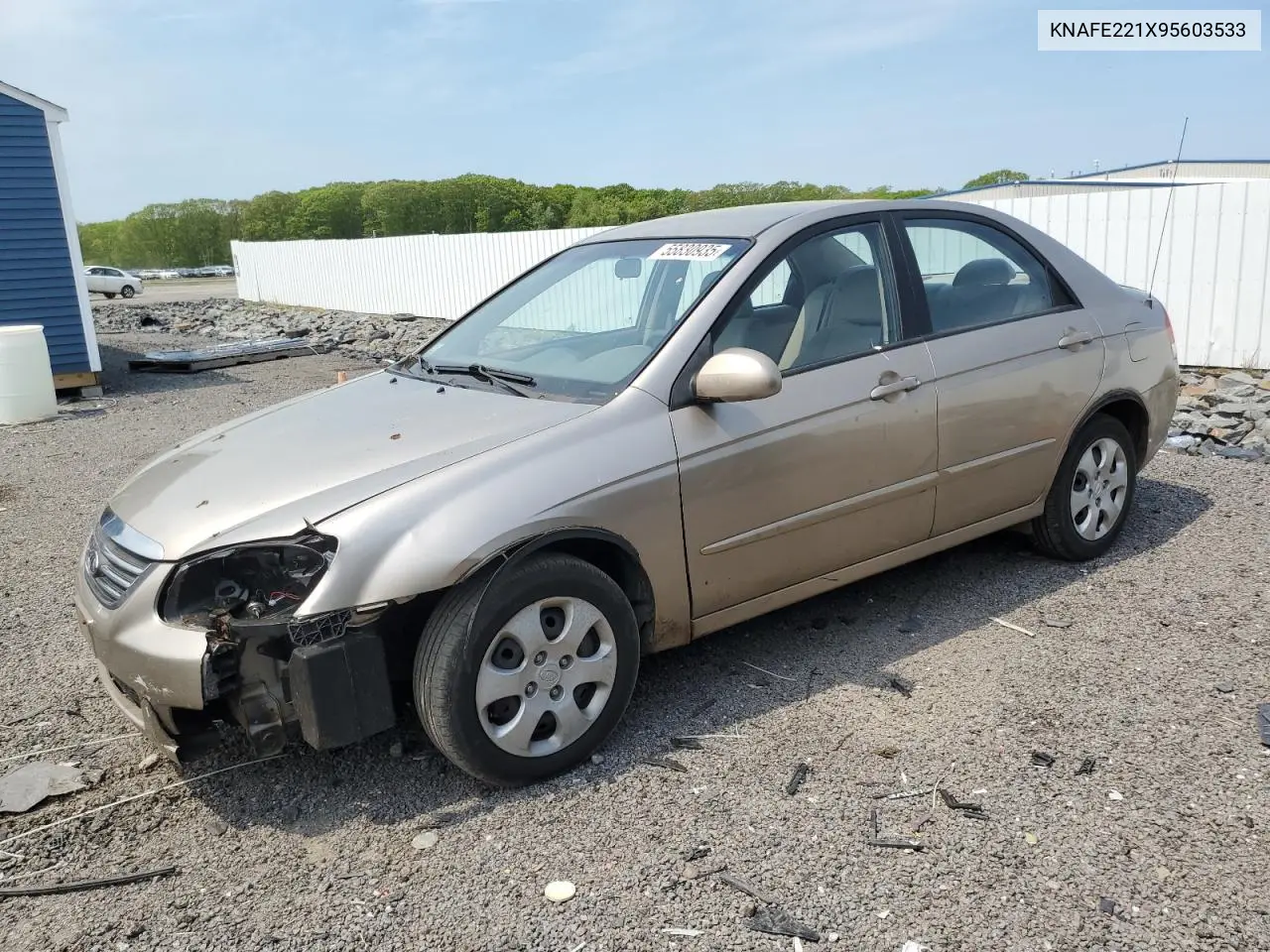 2009 Kia Spectra Ex VIN: KNAFE221X95603533 Lot: 55830935