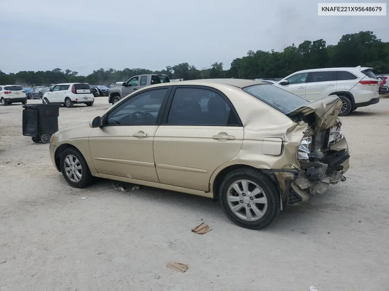 2009 Kia Spectra Ex VIN: KNAFE221X95648679 Lot: 55967485