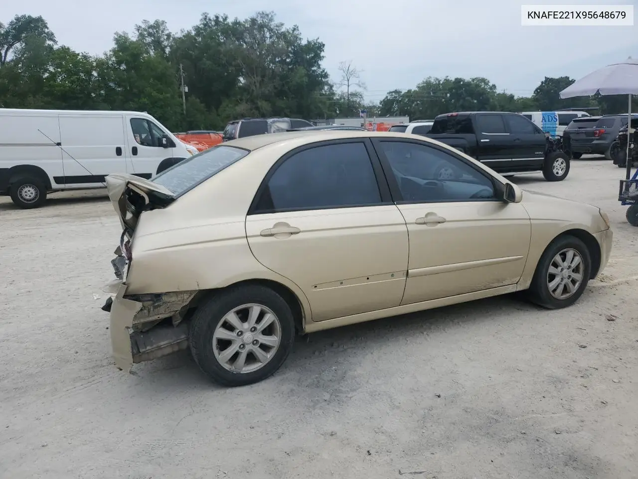 2009 Kia Spectra Ex VIN: KNAFE221X95648679 Lot: 55967485