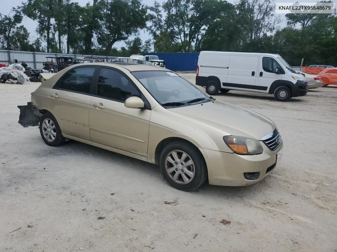 2009 Kia Spectra Ex VIN: KNAFE221X95648679 Lot: 55967485