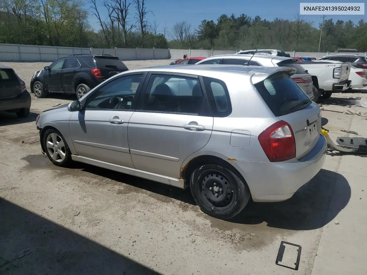 2009 Kia Spectra Sx VIN: KNAFE241395024932 Lot: 55971885