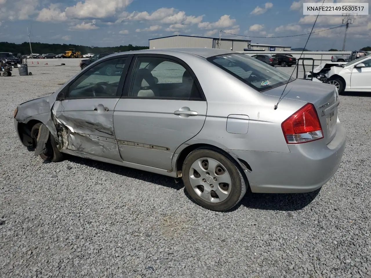 2009 Kia Spectra Ex VIN: KNAFE221495630517 Lot: 56006285