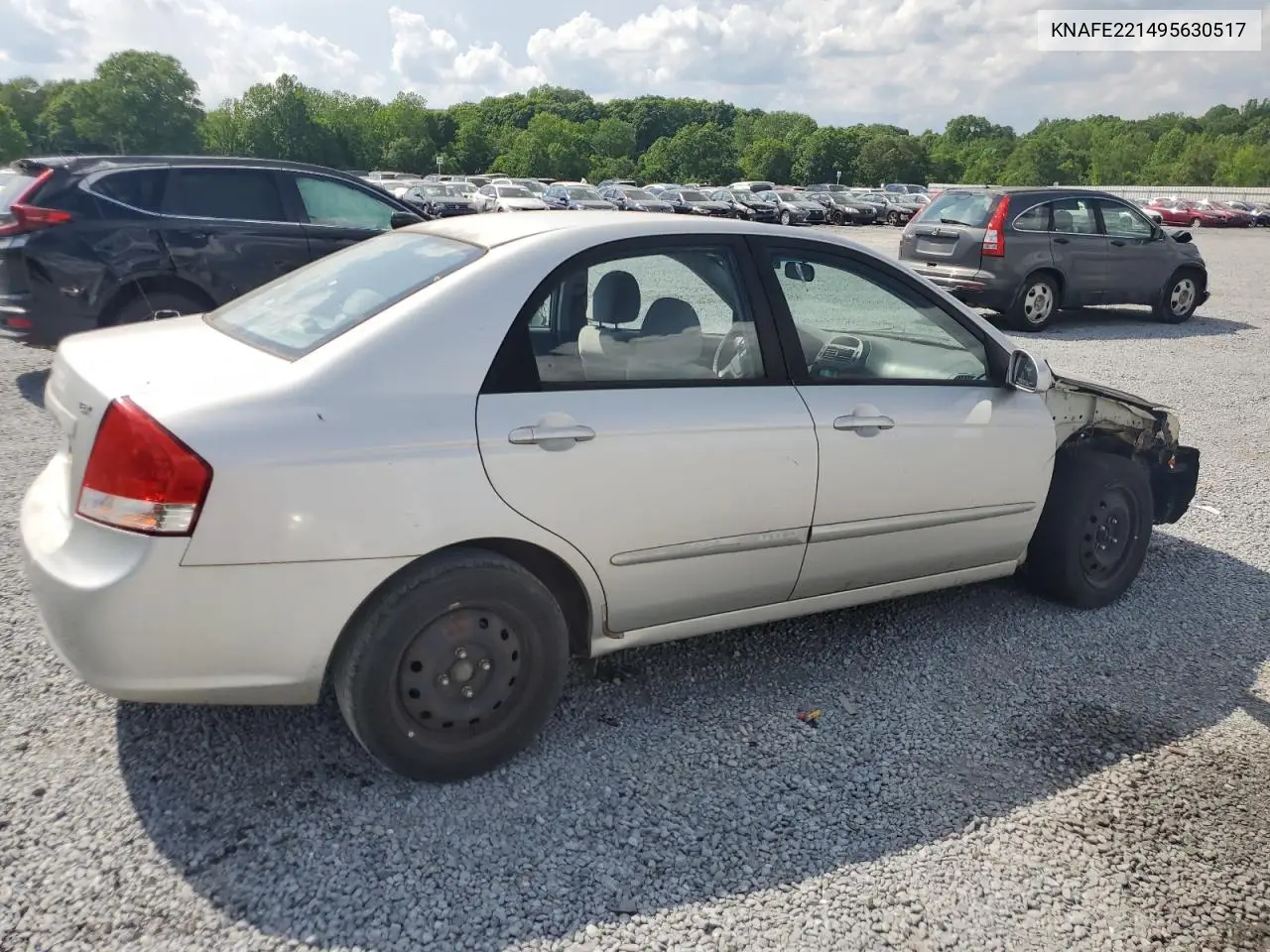 2009 Kia Spectra Ex VIN: KNAFE221495630517 Lot: 56006285
