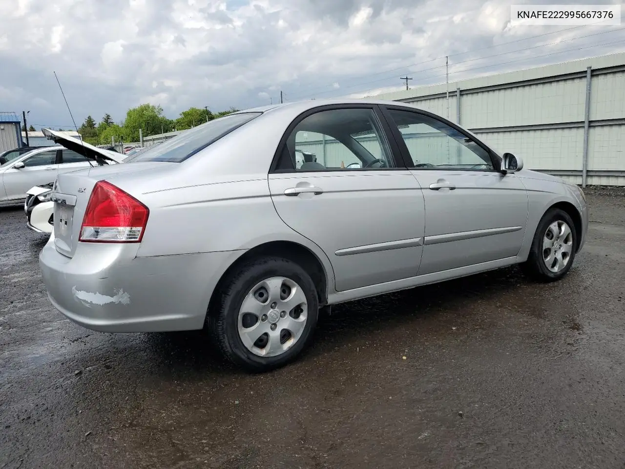 2009 Kia Spectra Ex VIN: KNAFE222995667376 Lot: 56019545