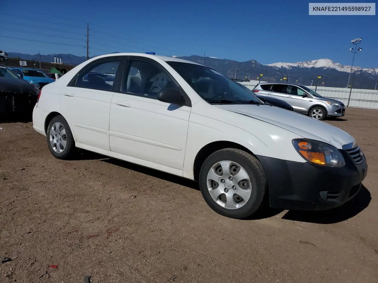 2009 Kia Spectra Ex VIN: KNAFE221495598927 Lot: 56057325